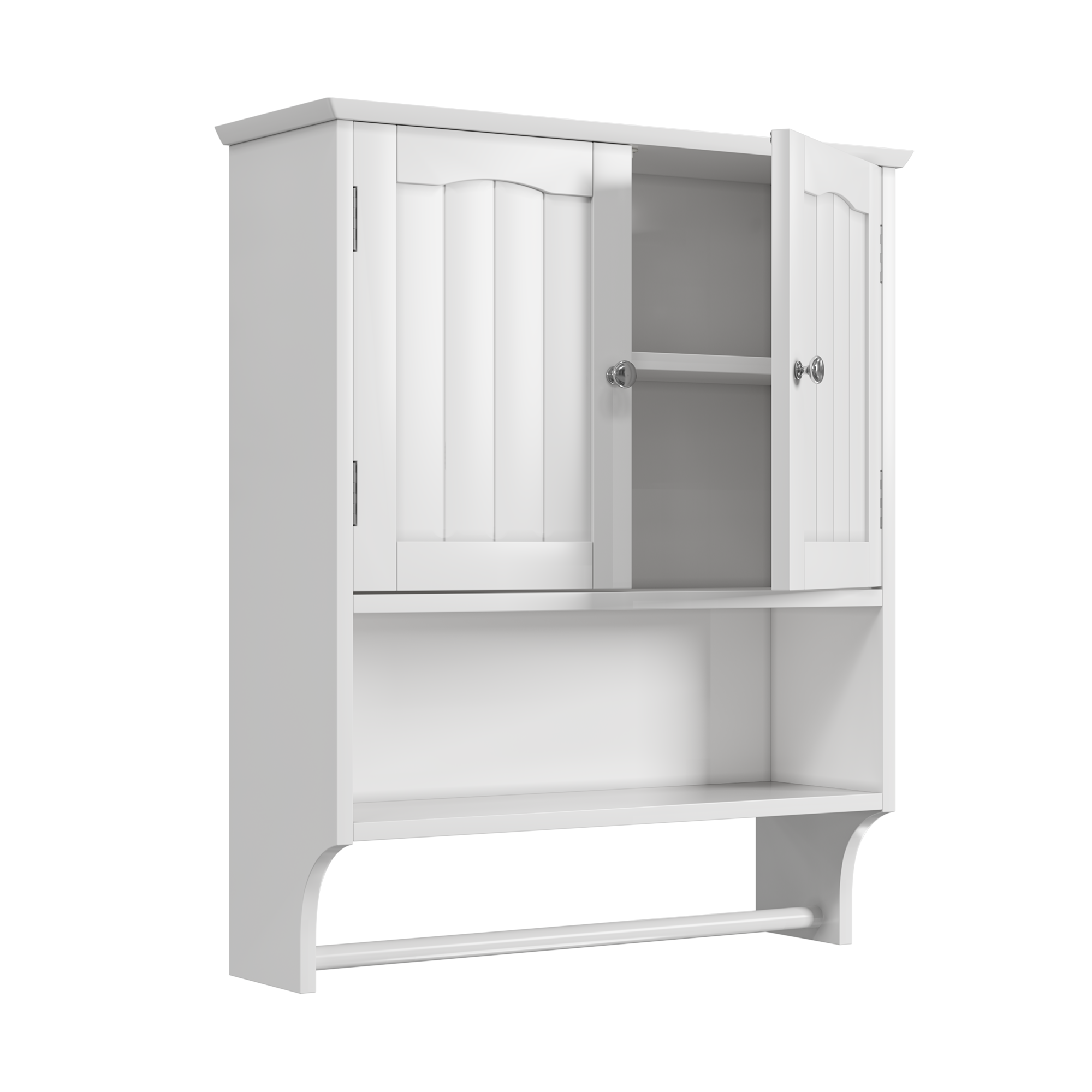 Badezimmerschrank, Antikweiß Aosom.de