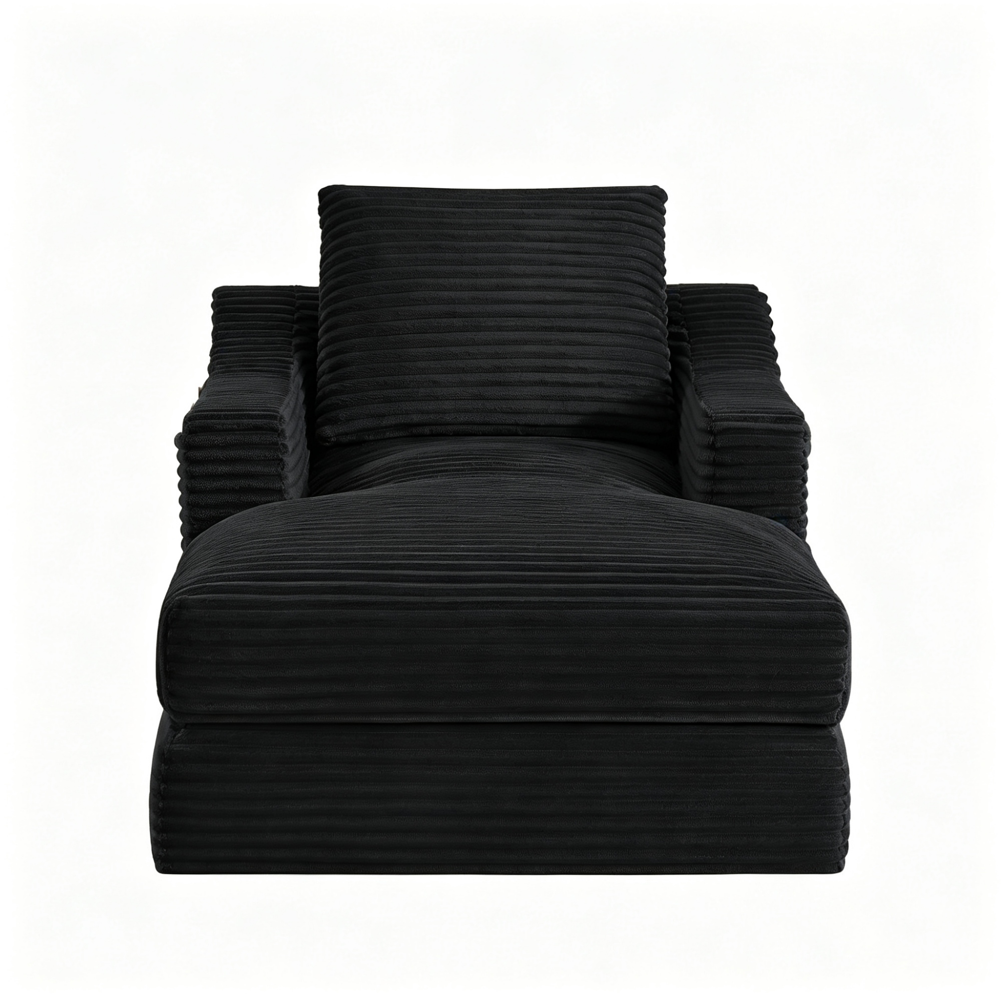 2-in-1-Loungesessel, Antikschwarz Aosom.de