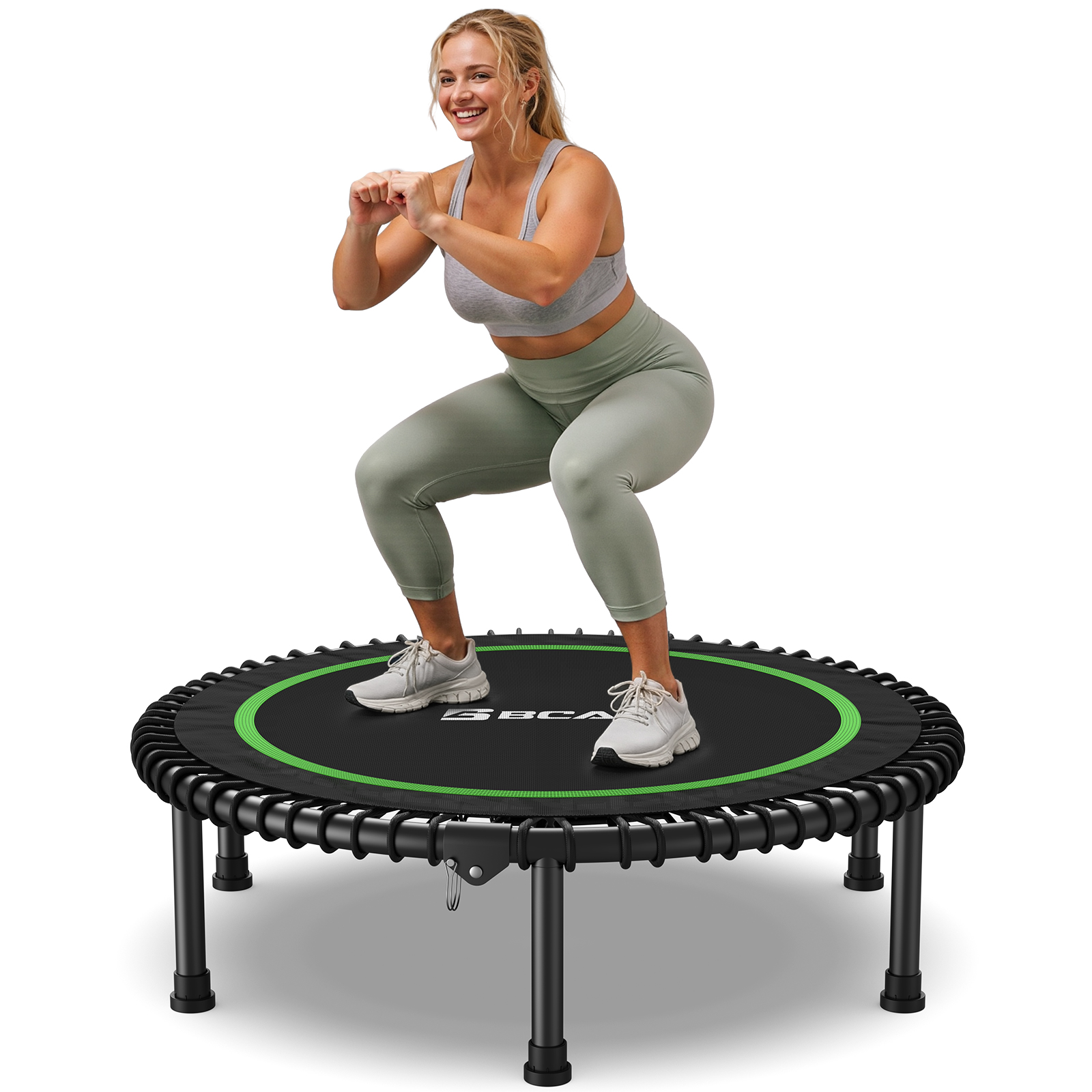 BCAN Mini-Trampolin für Erwachsene, Grün Aosom.de