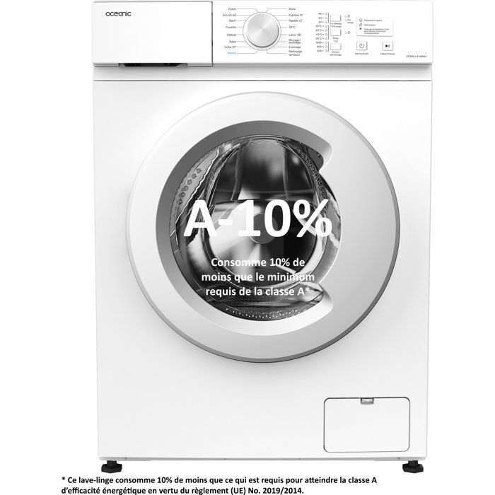 Oceanic Blanc Oceall610wa1 - Lave-Linge Frontal - 6 Kg - Image 4