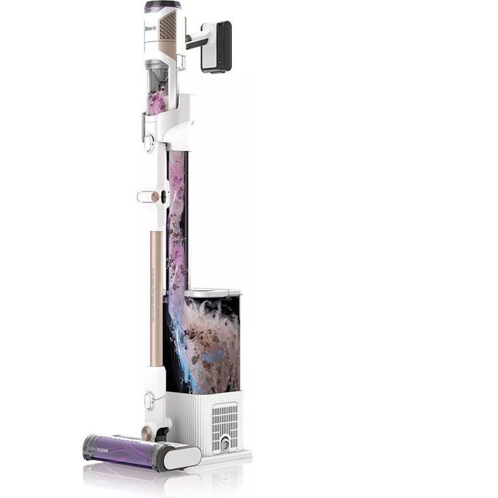 Aspirateur balai sans fil SHARK IW3612EUT Detect Clean & Empty - Station Auto-Empty - Blanc/or