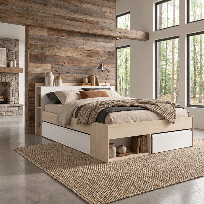 light oak bed (ref. F-OCT-SWI3480940228837)