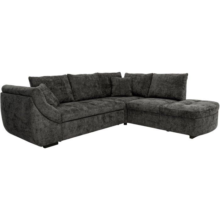 black sofa in fabric (ref. F-OCT-CALVINB006301)