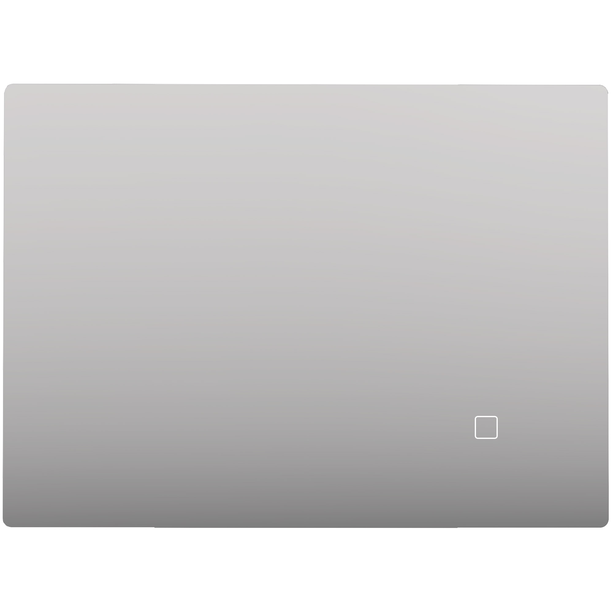 HOMCOM Badezimmerspiegel mit LED-Licht 60x80 cm, 3 Farben dimmbar, Speicherfunktion, hinterleuchteter Wandspiegel, Anti-Beschlag, Touch-Schalter, gehärtetes Glas, IP44, horizontal/vertikal Aosom