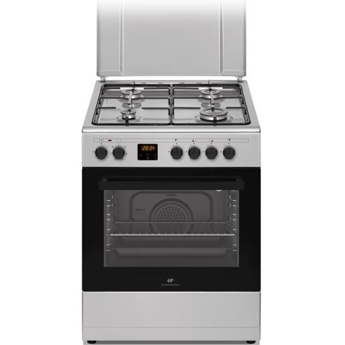 Non Communiqué Argent Continental Edison Cecg60fcs1 - Cuisinière - Pose Libre - Largeur : 59.8 Cm - Profondeur : 61 Cm - Hauteur : 83 Cm - Avec Système Auto-Nettoyant - Classe A - Image 4