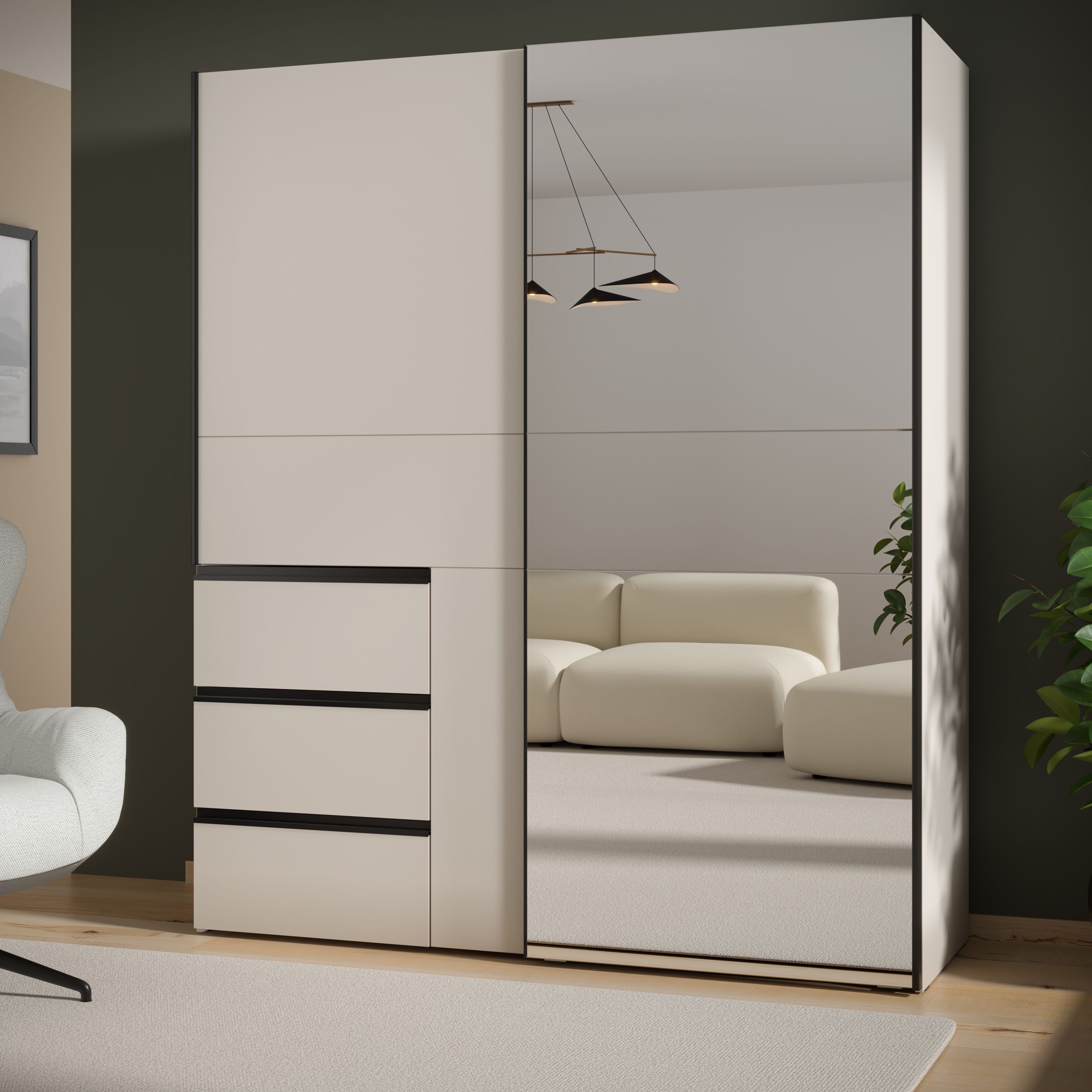 beige storage unit (ref. F-OCT-W2QS8233SU60)