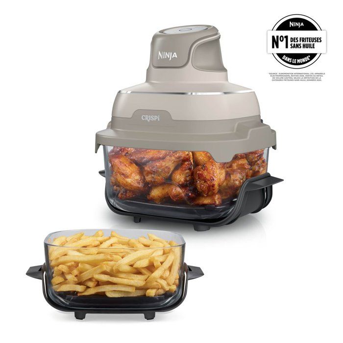 Ninja Crispi FN201EUSD2 Airfryer Beige 3,8L et 2,3L, friteuse sans huile compacte 1700W avec 4 modes de cuisson pour cuisine domestique - Image 3