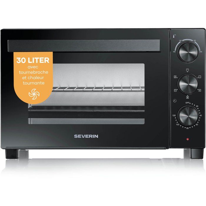Severin Mini Four To2075 30 L Chaleur Tournante Tournebroche 1500 W - Image 4