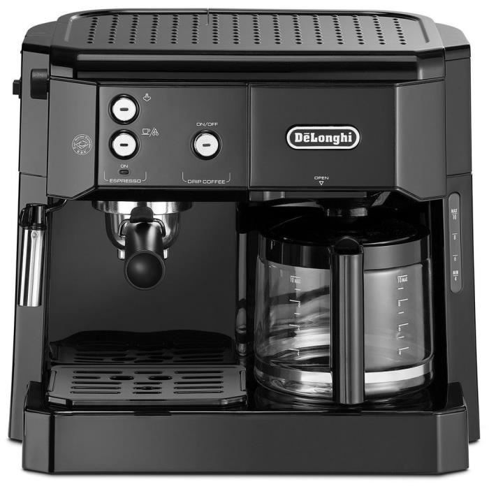 Delonghi Noir Machine À Café Combinée Bco416.1.b 15 Bars 1750W Expresso & Cafetière 1,1L - Neuf - Image 4