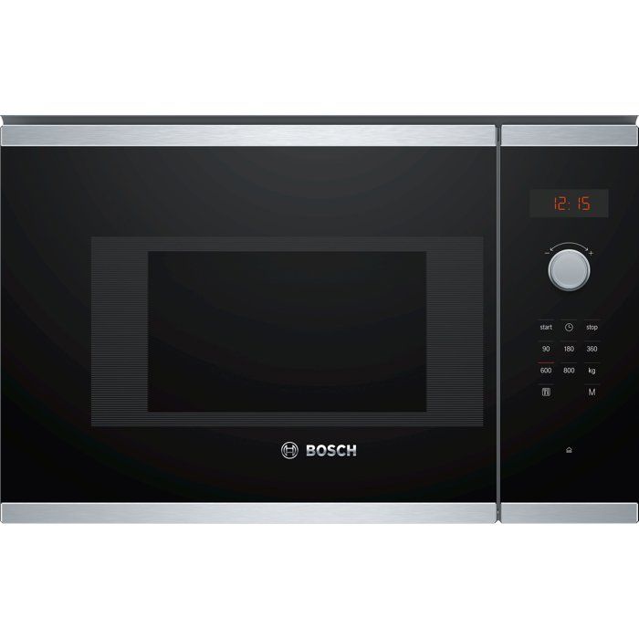 Joom Bosch Micro-Onde Encastrable 38 Cm - Serie 4 - Bfl523ms0 - Inox - H 38,2 X P 59,4 X P 31,7 Cm - 800 W - Display Rouge - Image 4