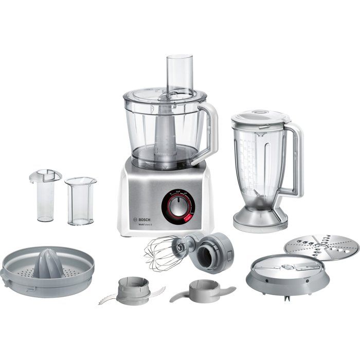 Bosch Blanc / Argent Robot Multifonction Multitalent8 B1emc812s8 1250W 3,9L + Blender 1,5L Blanc/Inox Brossé - Neuf - Image 4