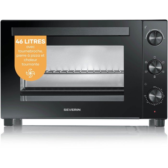 Severin Noir Mini Four To2076 46 L 1800 W Multifonction Ventilé - Neuf - Image 6