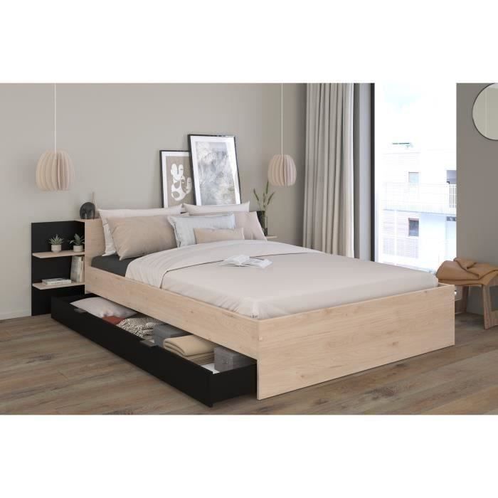 light oak bed (ref. F-OCT-HORN3299L240)