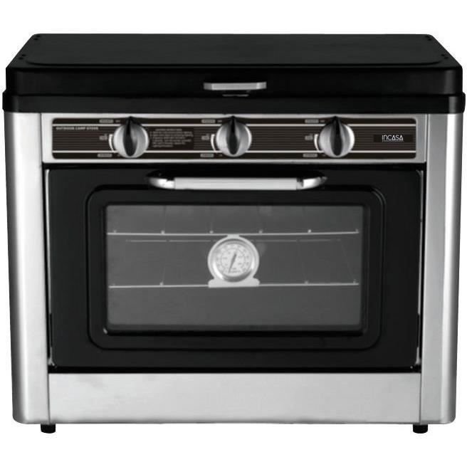 Generique Noir Combiné Four / Réchaud 2 Feux De Camping - Incasa - 016463 - Image 3