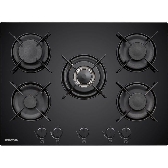 Daewoo Plaque De Cuisson À Gaz 5 Foyers 70 Cm - Image 4