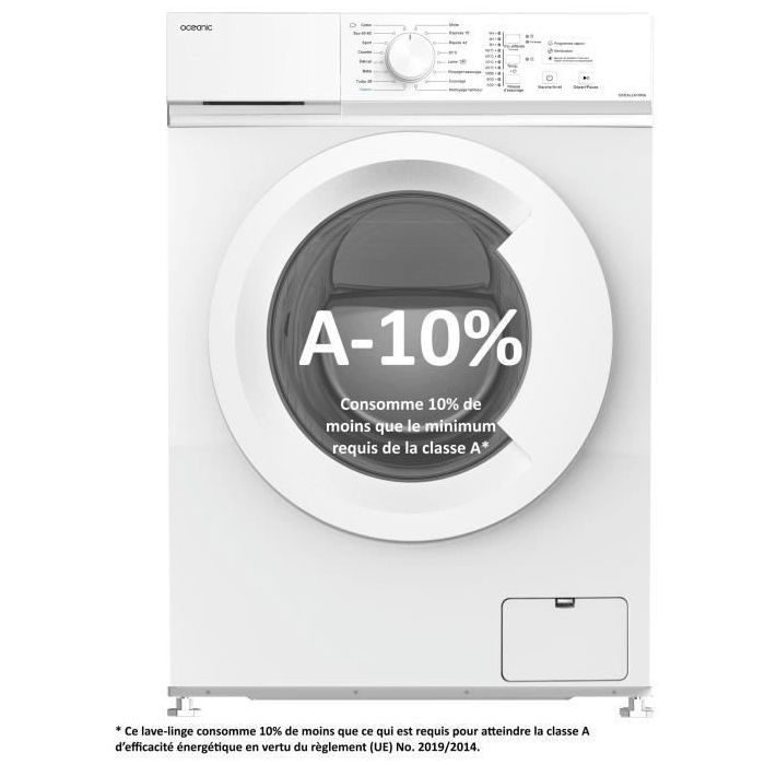 Oceanic Lave-Linge Hublot Oceall610wa 6 Kg Induction 1000 Tr/Min - Image 5