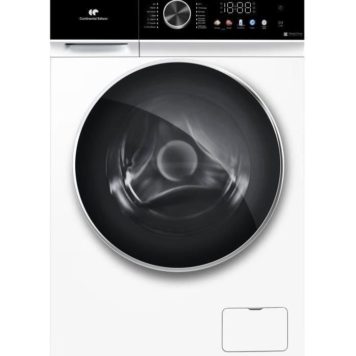 Continental Edison Blanc Lave-Linge Séchant Cels106w 10 Kg Lavage / 6 Kg Séchage 1200 Trs/Min 60 Cm - Neuf - Image 3