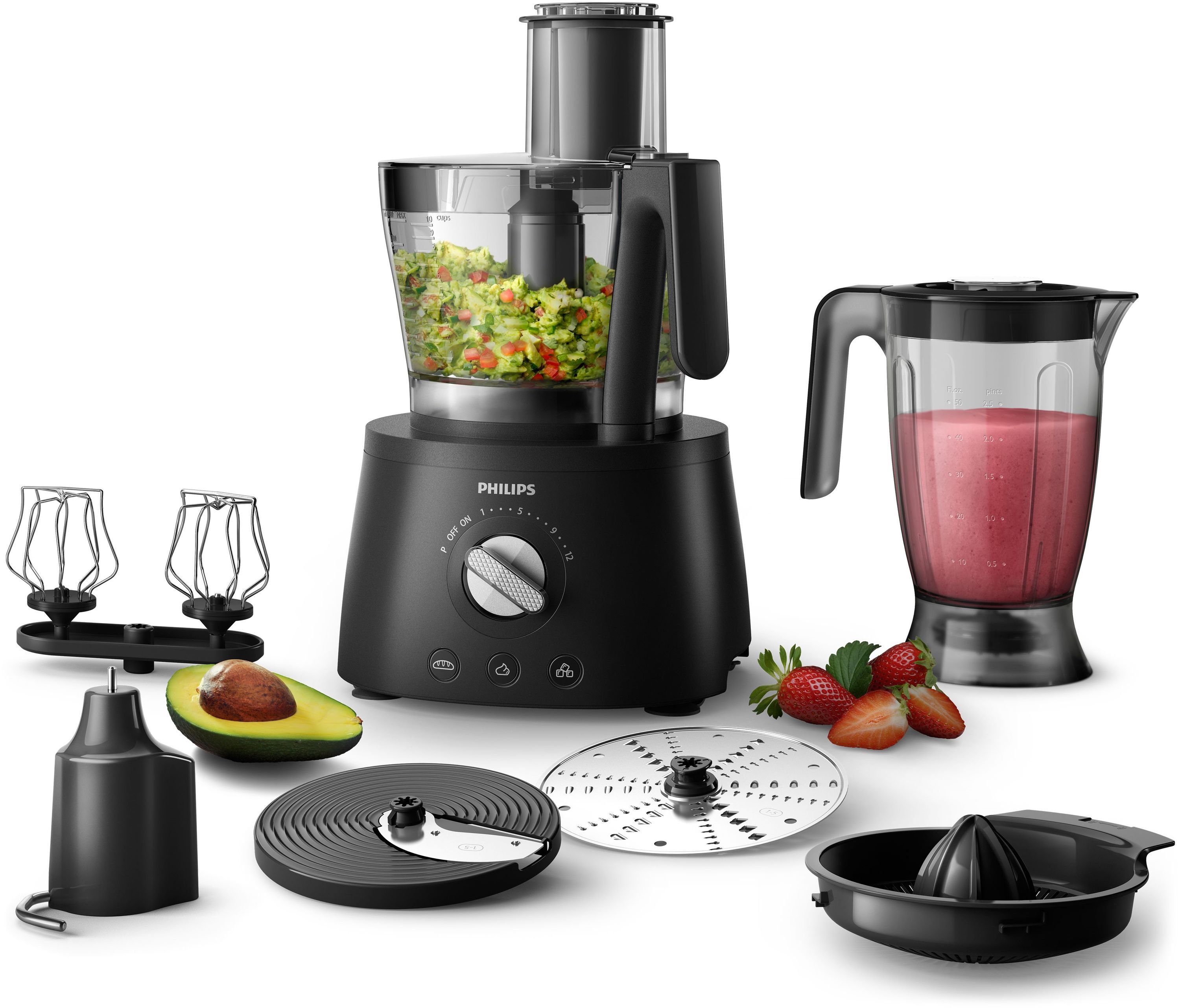 Philips Noir Hr7776/90 Robot Multifonction Avance Collection - Neuf - Image 5
