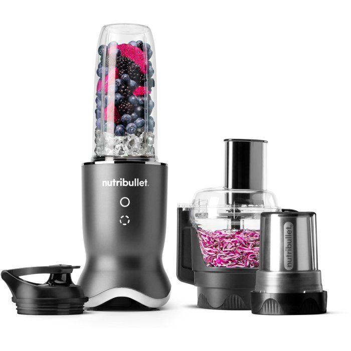Nutribullet Gris Foncé Blender Nb1224dg Ultra Plus 1200W Avec Moulin, 0,9 L Gris - Neuf - Image 5