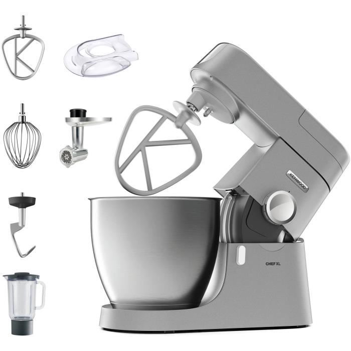 Joom Kenwood Robot Pâtissier Multifonction - Kvl4170s - Chef Xl - Blender 6,7L + Hachoir Métal - Coloris Silver - Image 5