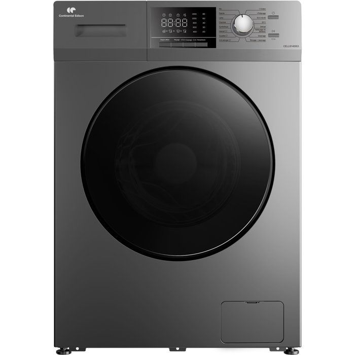 Continental Edison Argent Cell8140is3 - Lave-Linge Hublot 8 Kg - Inverter - 1400 Tr/Min - Image 4