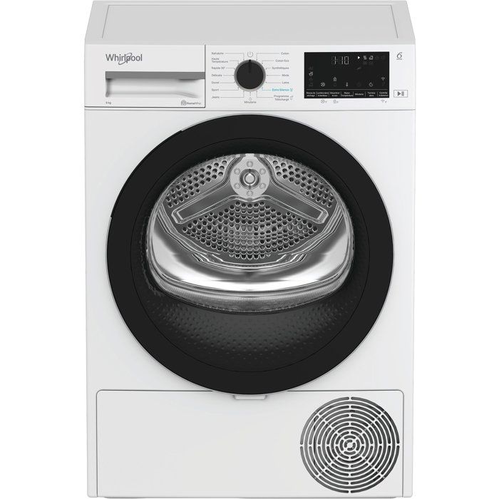 Whirlpool Noire Sèche-Linge Pompe À Chaleur Cwd94mwbsfr - 9 Kg - Precisiondry 6Th Sense - Image 5