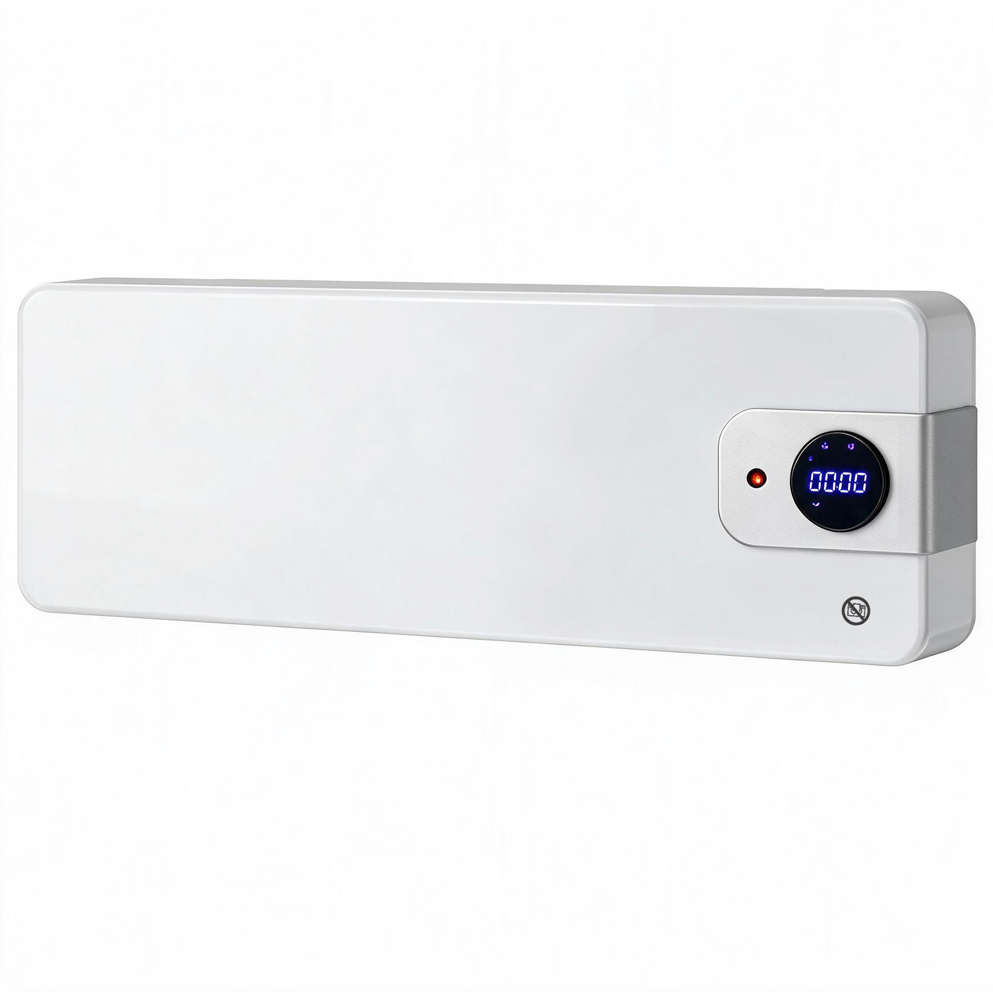 HOMCOM Keramischer Wand-Heizlüfter 2000W mit WiFi, App-Steuerung, 3 Modi, Ventilator, Thermostat, Timer, Erkennung offenes Fenster, Fernbedienung, Weiß   Aosom von HOMCOM