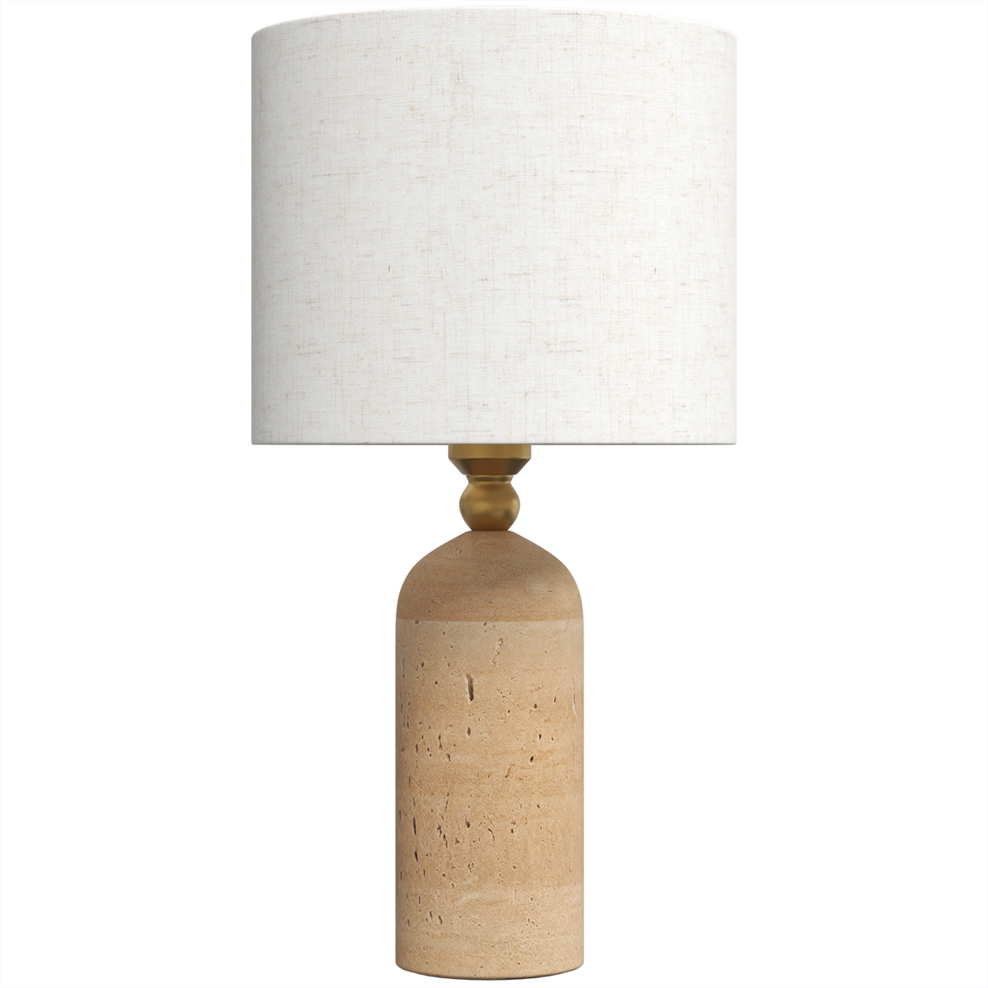 HOMCOM Lampă de masă vintage E27 lampă de noptieră abajur din stofă cablu, 48 cm Bej | Aosom Romania