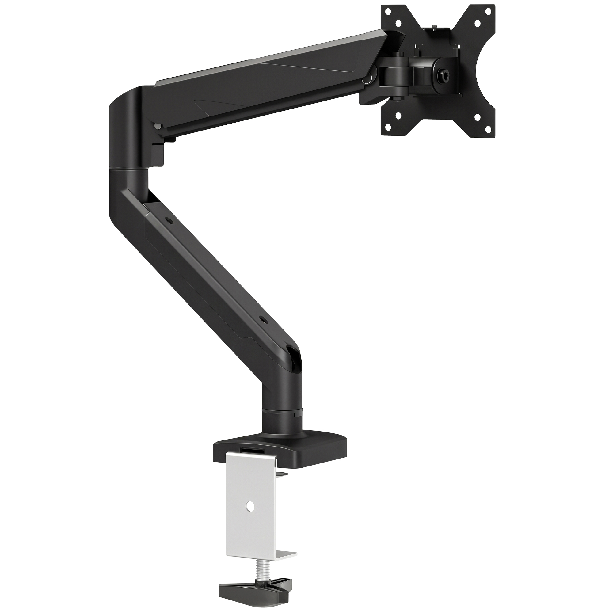Homcom Black Monitor Stand Up To 32", Height Adjustable, - Image 2