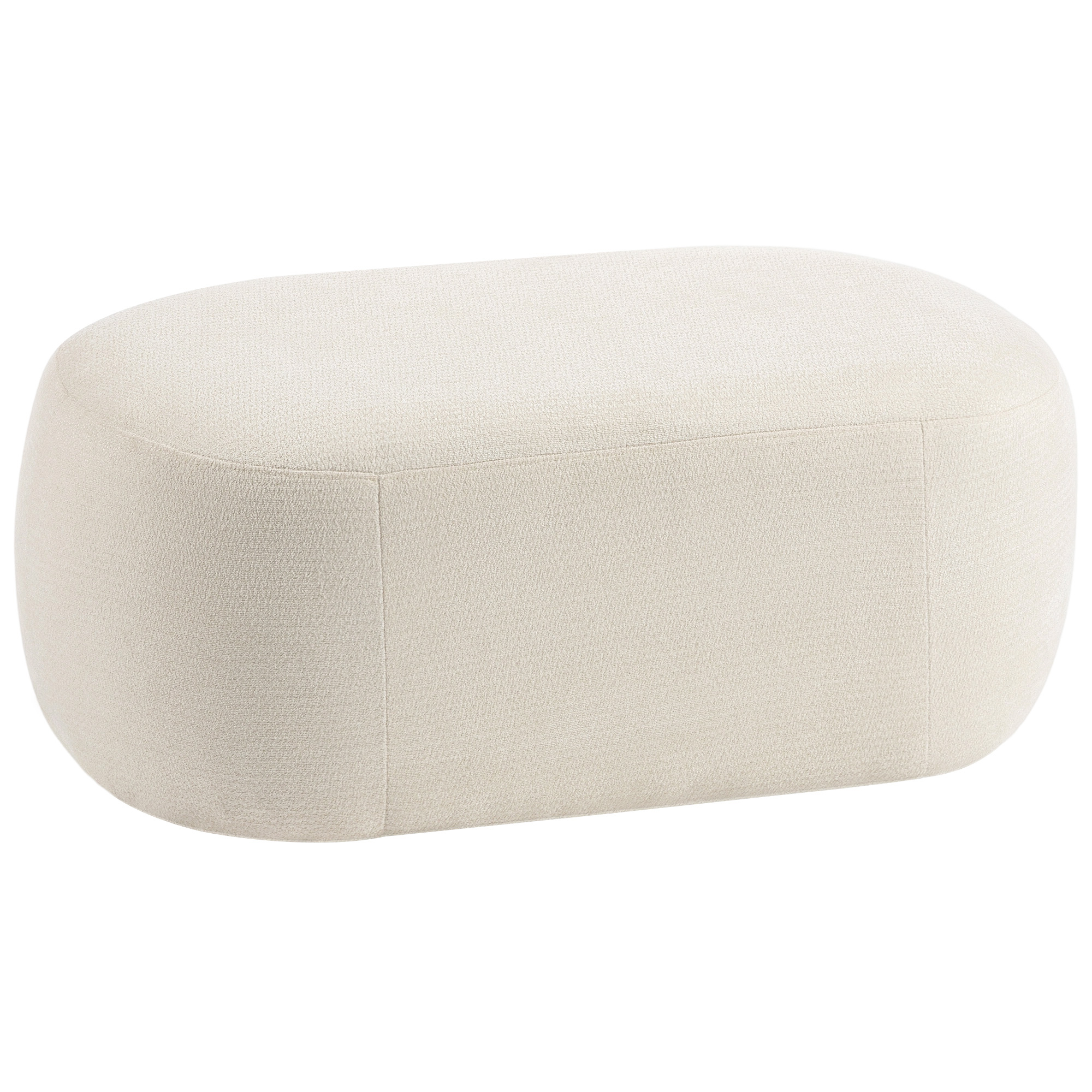HOMCOM Bancă pentru pat complet tapițată design pietricică bancă chenille cu picioare din plastic 98 cm crem | Aosom Romania