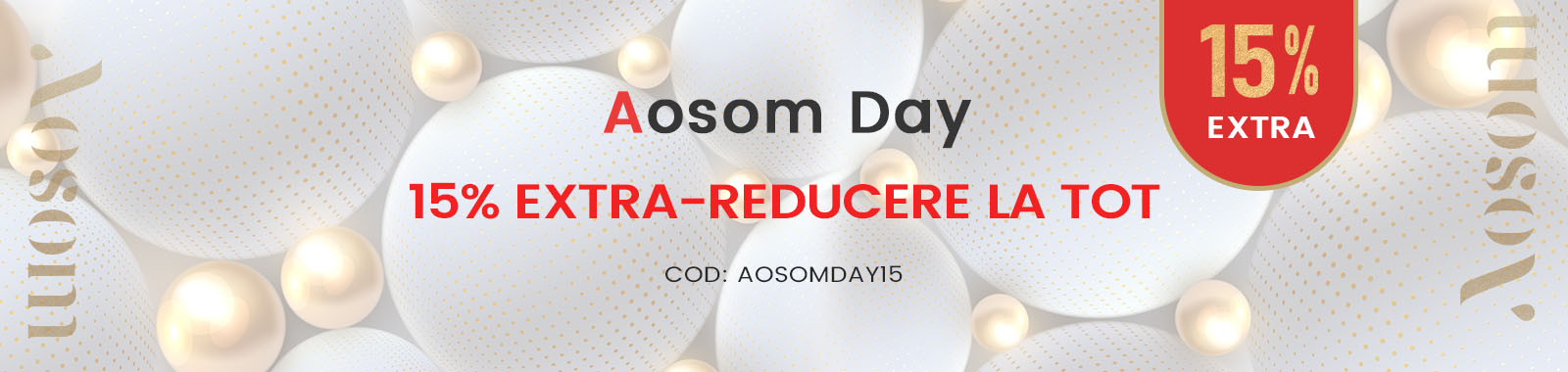 Aosom Day!15% extra-reducerela tot COD: AOSOMDAY15