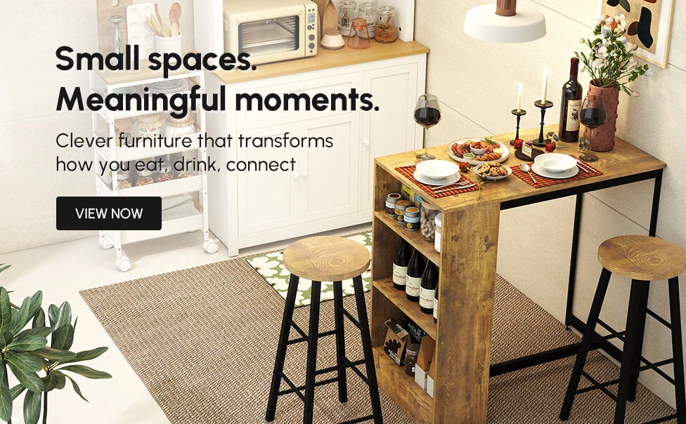 Clever furniture that transforms how you eat, drink, connect