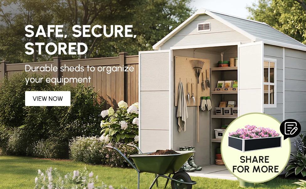 Durable sheds to organize your equipment