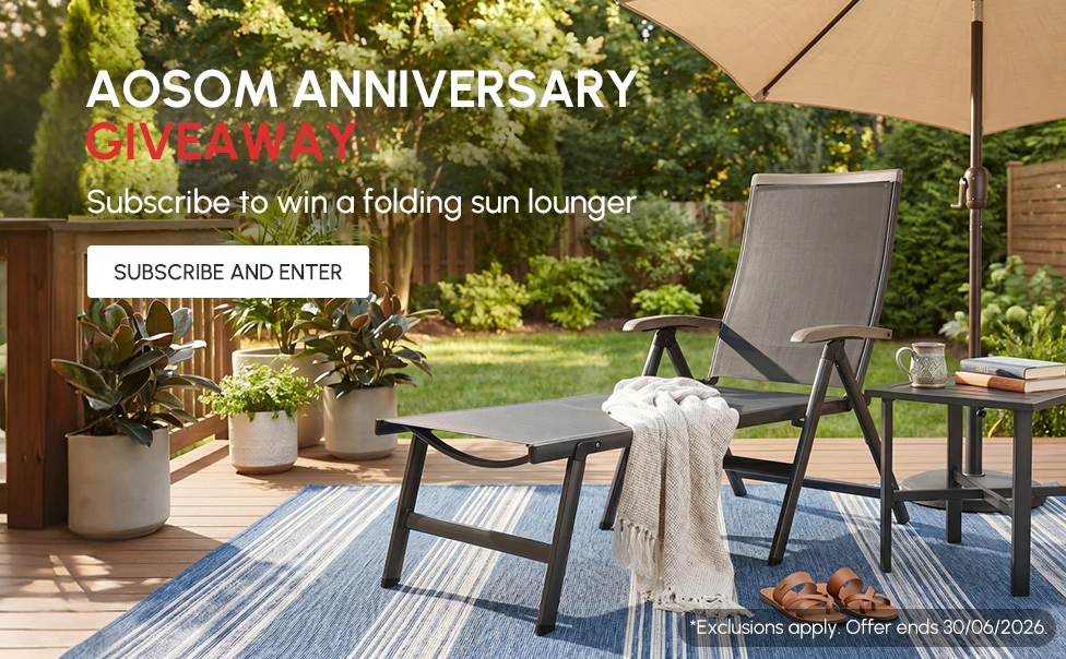 Subscribe to win a folding sun lounger