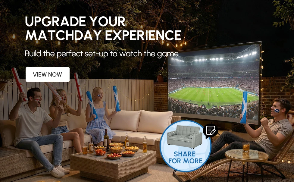 Build the perfect set-up to watch the game