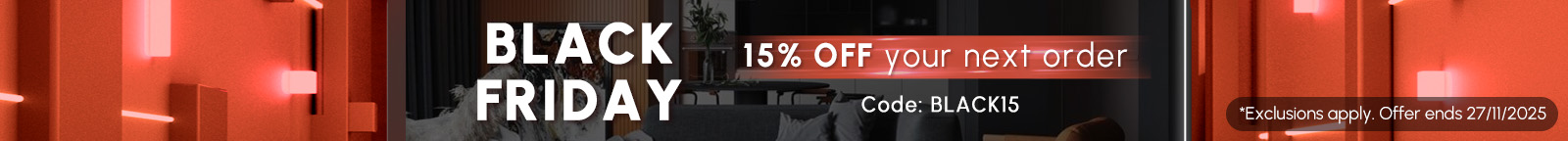 15% off your next order!