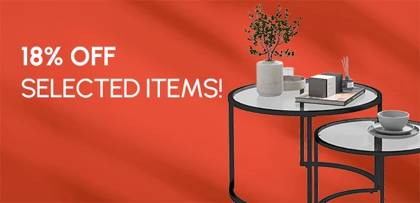 18% OFF SELECTED ITEMS!