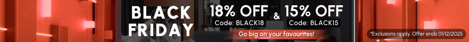 18% and 15% OFF –  go big on your favourites!