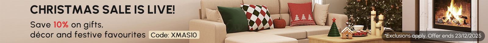 Save 10% on gifts, décor and festive favourites