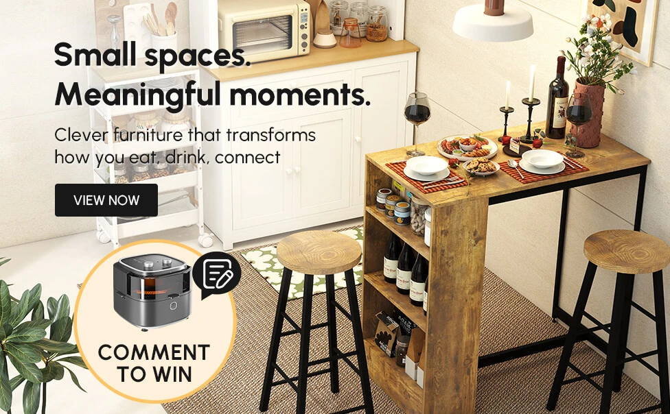 Clever furniture that transforms how you eat, drink, connect