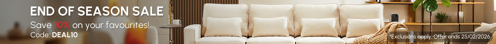 Save 10% on your favourites! Code: DEAL10