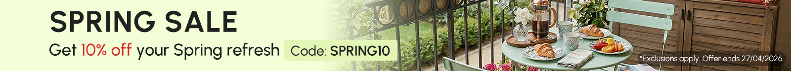 Get 10% off your Spring refresh