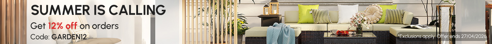  Get 12% off on orders