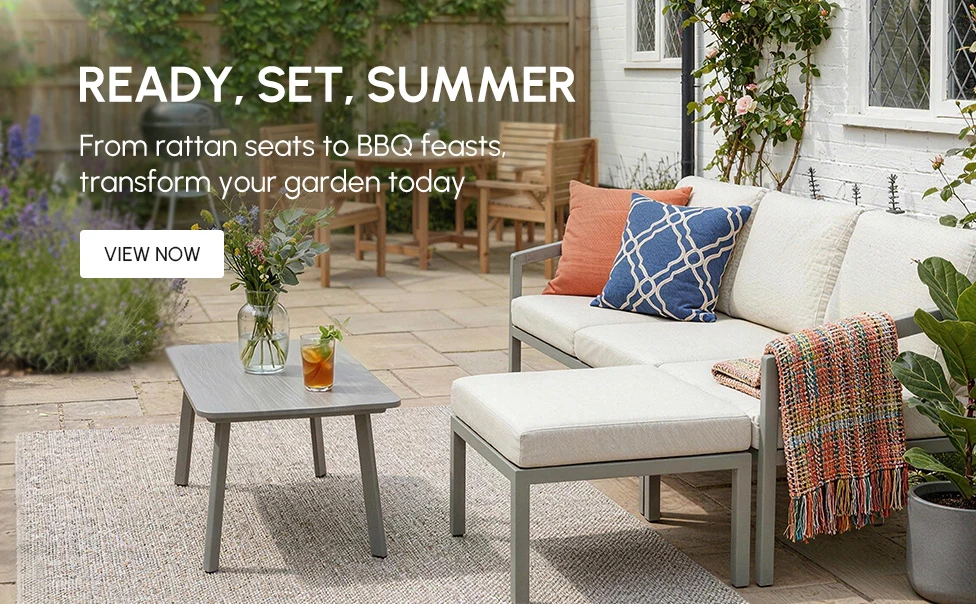 From rattan seats to BBQ feasts, transform your garden today