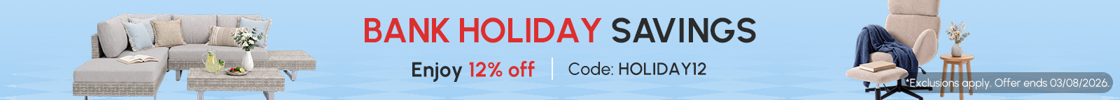 Enjoy 12% off!