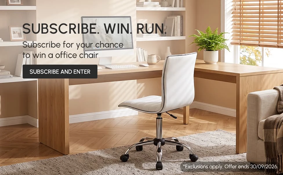 Subscribe for your chance to win a office chair!