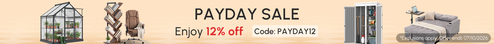 Save 12% with PAYDAY12