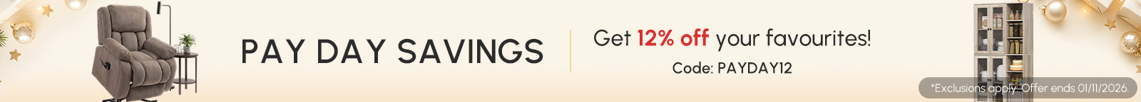 Get 12% off for your favourites!