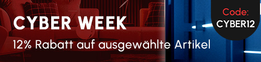 Cyber Week ist da! Erhalte 12% Rabatt  mit Code CYBER12*