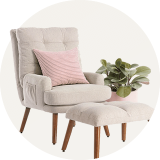 Relaxsessel mit Hocker